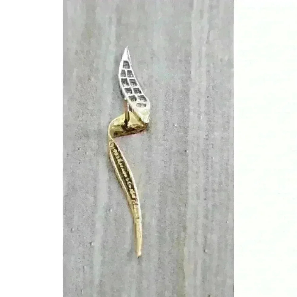 Tiffany & Co Paloma Picasso 18kt Gold Vintage Chrysalis Diamond Earrings - Picture 12 of 12